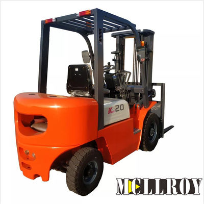4WD Diesel Powered Forklift , 4 Wheel Drive Forklift With 2000kg Loading Capacity