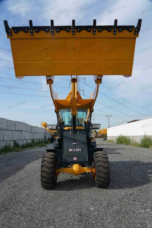 Mechanical Joystick Compact Articulated Wheel Loader Heavy Equipment Front End