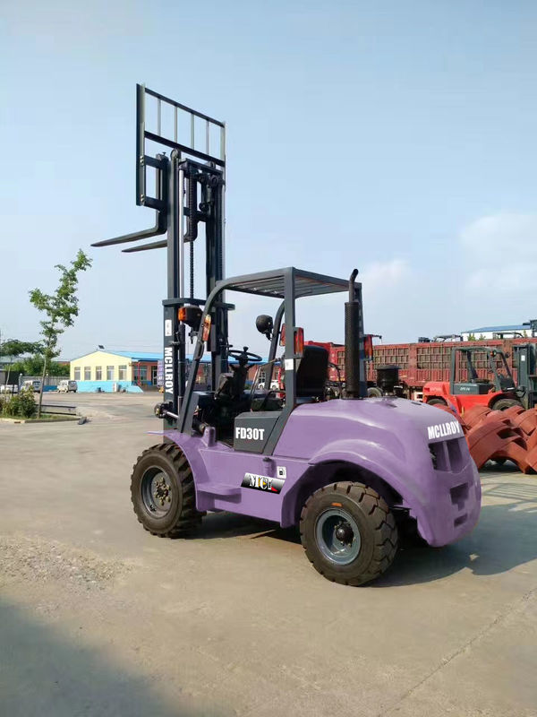 Overhead Guard Height 2210 Mm Flexible Operation Rough Ground Forklift Truck Free Fork Height 100 Mm Safe