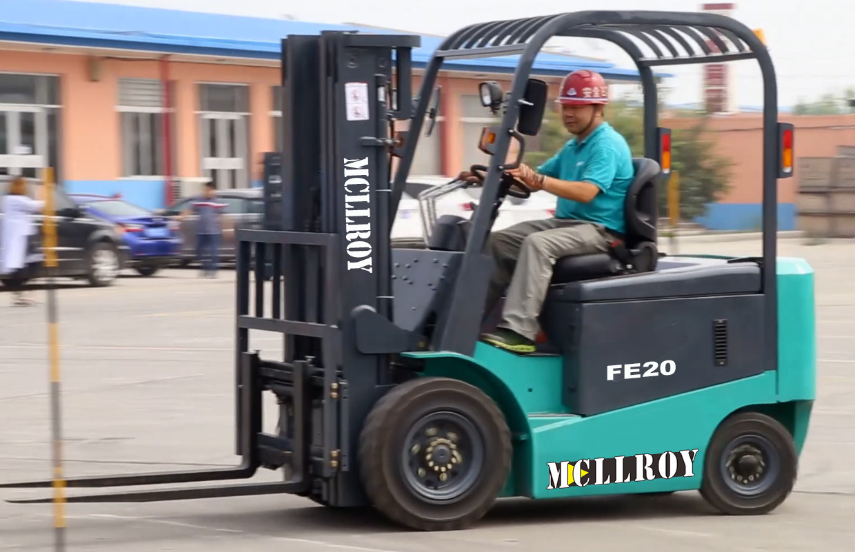 Lead Acid Battery Electric Forklift 2 Mast Stage 3000mm Lifting Height
